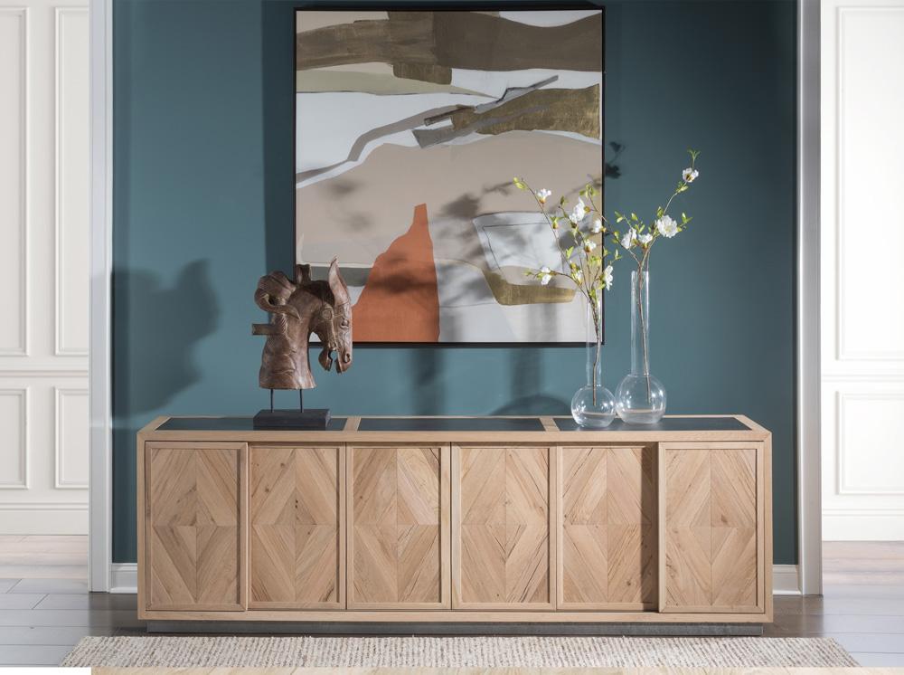 Artistica Home - Verite Long Media Console, Light Oak - 2240-908 veiw 2