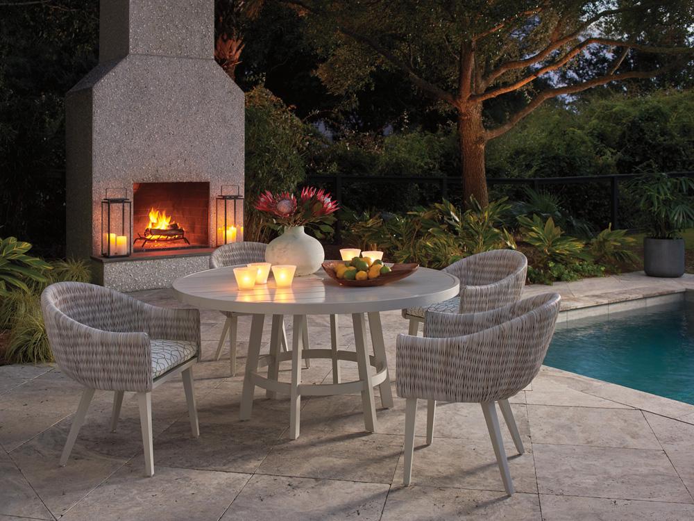 Tommy Bahama Outdoor - Seabrook Round Dining Table, Ivory - 3430-870C veiw 3