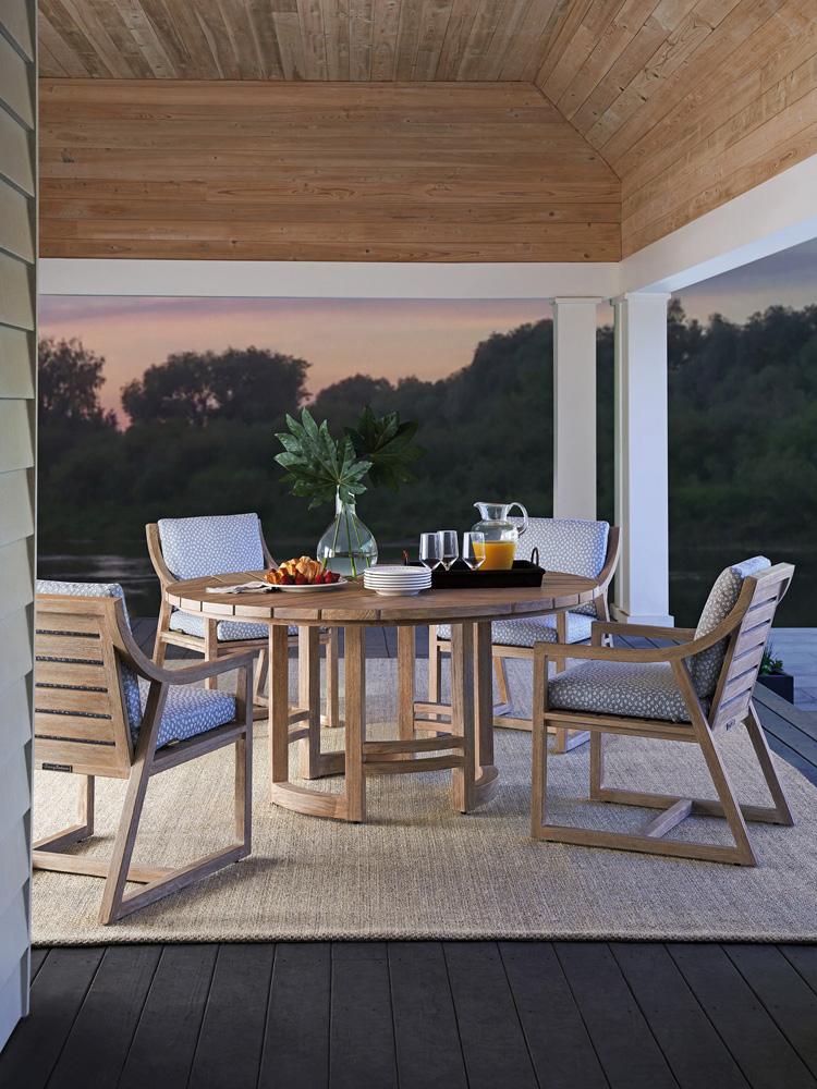 Tommy Bahama Outdoor - Stillwater Cove Round Dining Table, Taupe - 3450-870C veiw 3