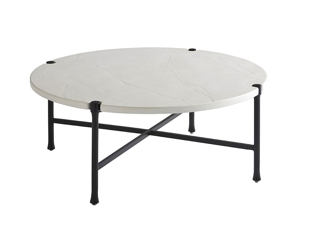Tommy Bahama Outdoor - Pavlova Round Cocktail Table, Graphite - 3910-943 veiw 1