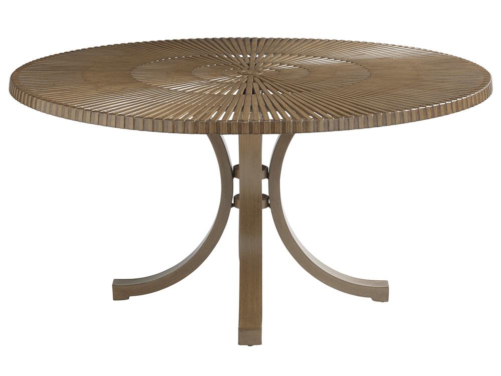 Tommy Bahama Outdoor - St Tropez Round Dining Table, Medium Brown - 3925-875C veiw 1