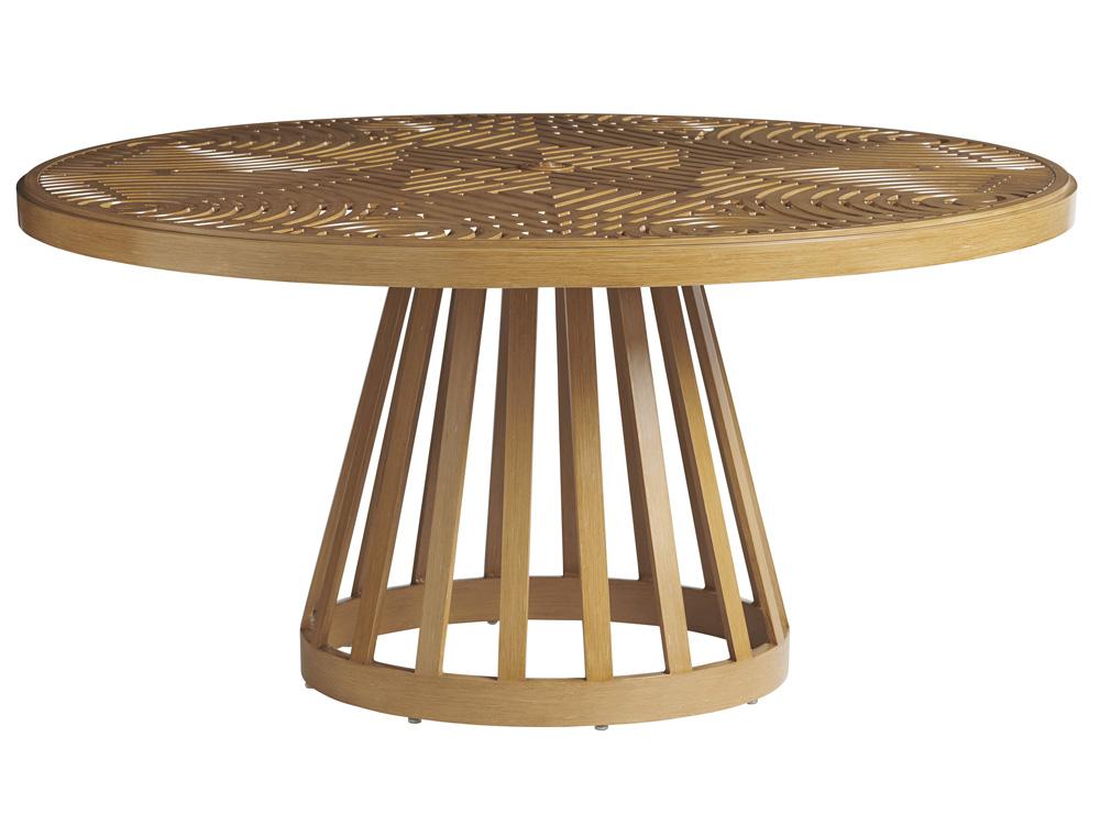 Tommy Bahama Outdoor - Los Altos Valley View Round Dining Table, Light Brown - 3930-875C veiw 1