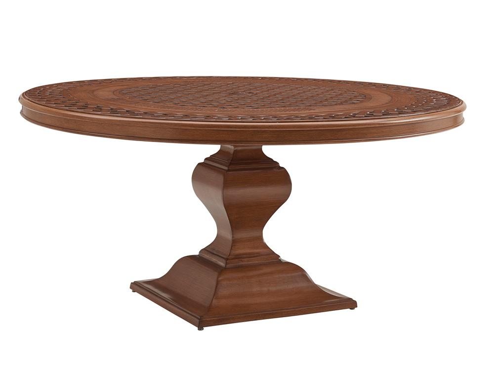 Tommy Bahama Outdoor - Harbor Isle Round Dining Table, Walnut - 3935-875C veiw 1