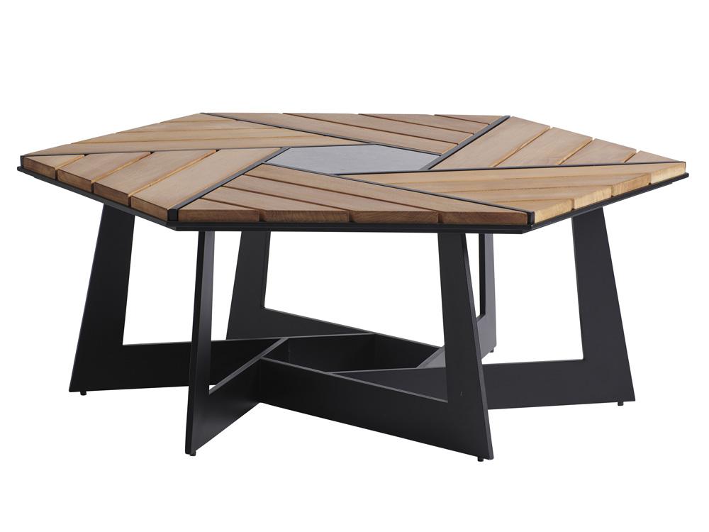 Tommy Bahama Outdoor - South Beach Hexagonal Cocktail Table, Obsidian - 3940-947 veiw 1