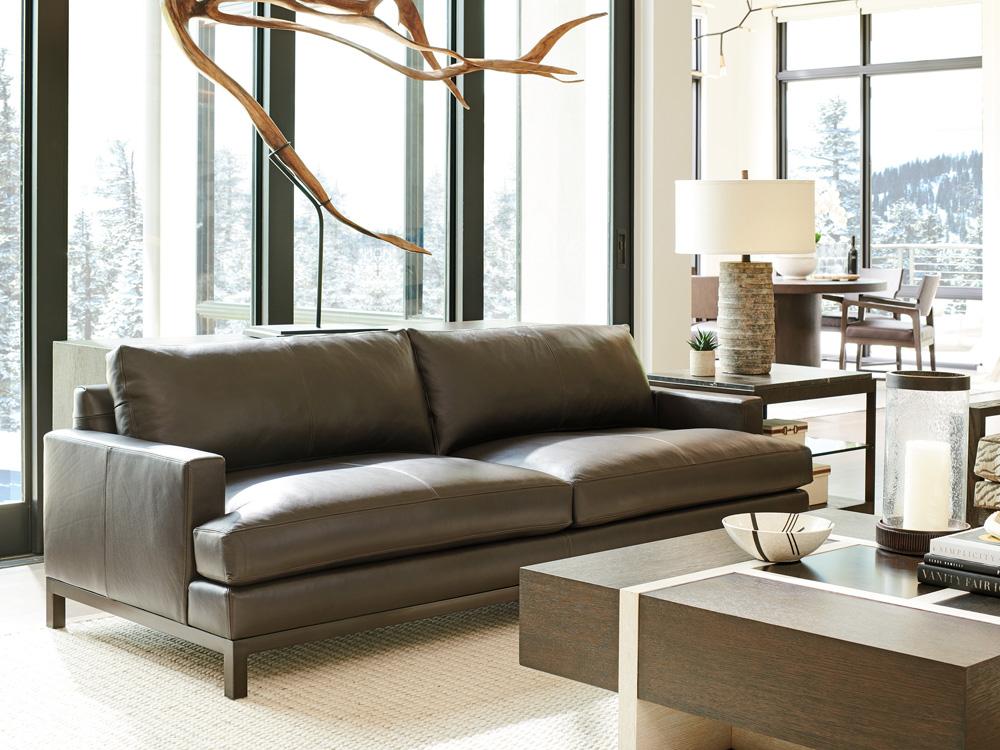 Barclay Butera - Upholstery Horizon Leather Sofa - Bronze - 5178-33-01 veiw 2