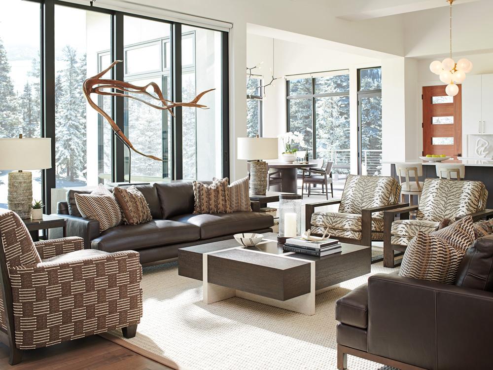 Barclay Butera - Upholstery Horizon Leather Sofa - Bronze - 5178-33-01 veiw 3