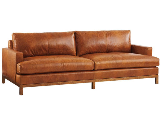 Barclay Butera - Upholstery Horizon Leather Sofa, Calais Brass - 5178-33-02-40 veiw 1