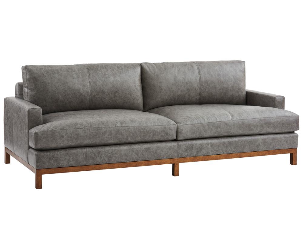Barclay Butera - Upholstery Horizon Leather Sofa - Calias Brass - LL5178-33CB-40 veiw 1