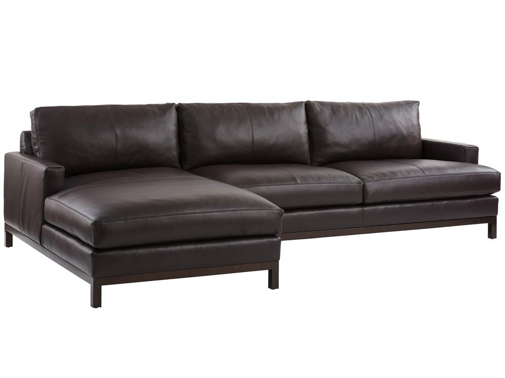 Barclay Butera - Upholstery Horizon Leather Sectional, Bronze - 5178-50S-01-41 veiw 1