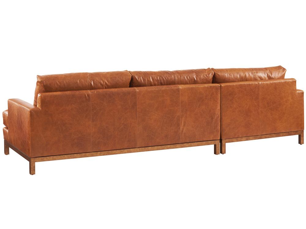 Barclay Butera - Upholstery Horizon Leather Sectional, Calais Brass - 5178-51S-02-41 veiw 2