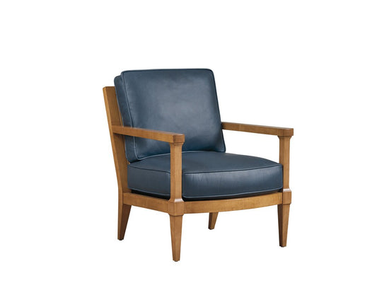 Barclay Butera - Upholstery Splashes Leather Chair, Seabreeze - LL5304-11-40 veiw 1
