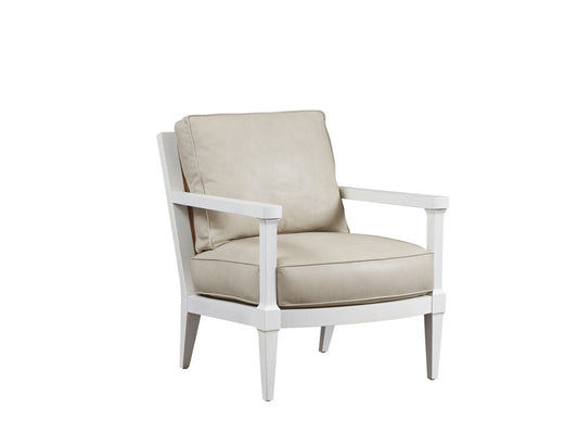 Barclay Butera - Upholstery Splashes Leather Chair, Whitecliff - LL5304-11-41 veiw 1
