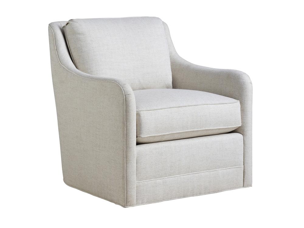Barclay Butera - Upholstery Glennhaven Swivel Chair, White - 5419-11SW-40 veiw 1