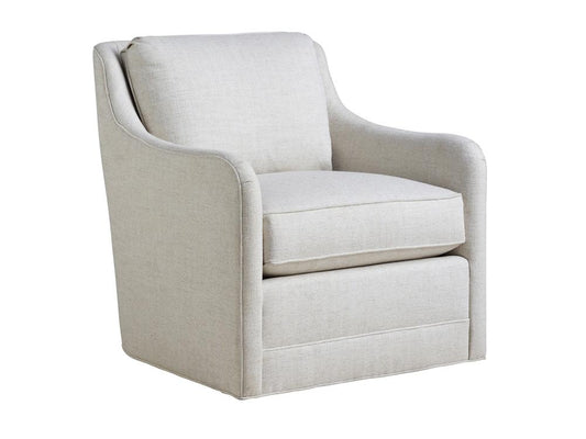 Barclay Butera - Upholstery Glennhaven Swivel Chair, White - 5419-11SW-40 veiw 1