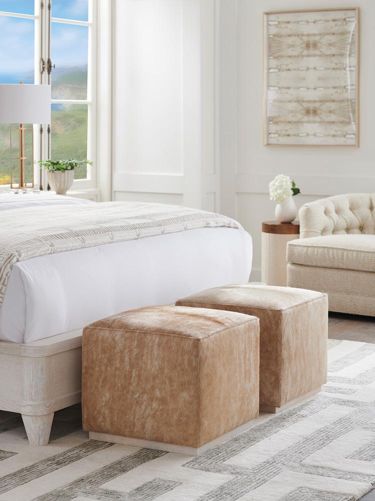 Barclay Butera - Upholstery Colby Leather Ottoman, Portola - LL5454-45AA-40 veiw 2