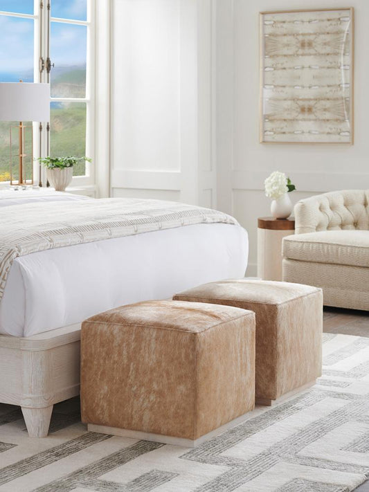 Barclay Butera - Upholstery Colby Leather Ottoman, Portola - LL5454-45AA-40 veiw 2