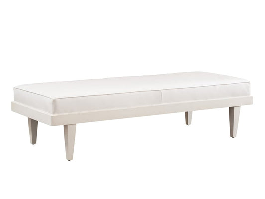 Barclay Butera - Upholstery Lagunita Leather Bench, Whitecliff - LL5466-46-41 veiw 1