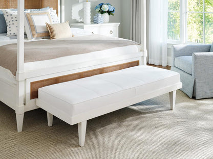 Barclay Butera - Upholstery Lagunita Leather Bench, Whitecliff - LL5466-46-41 veiw 2