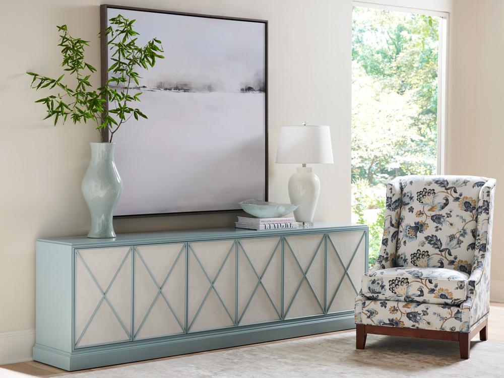 Sligh - Studio Designs Rosalind Long Media Console, Blue - 100XM-661 veiw 2