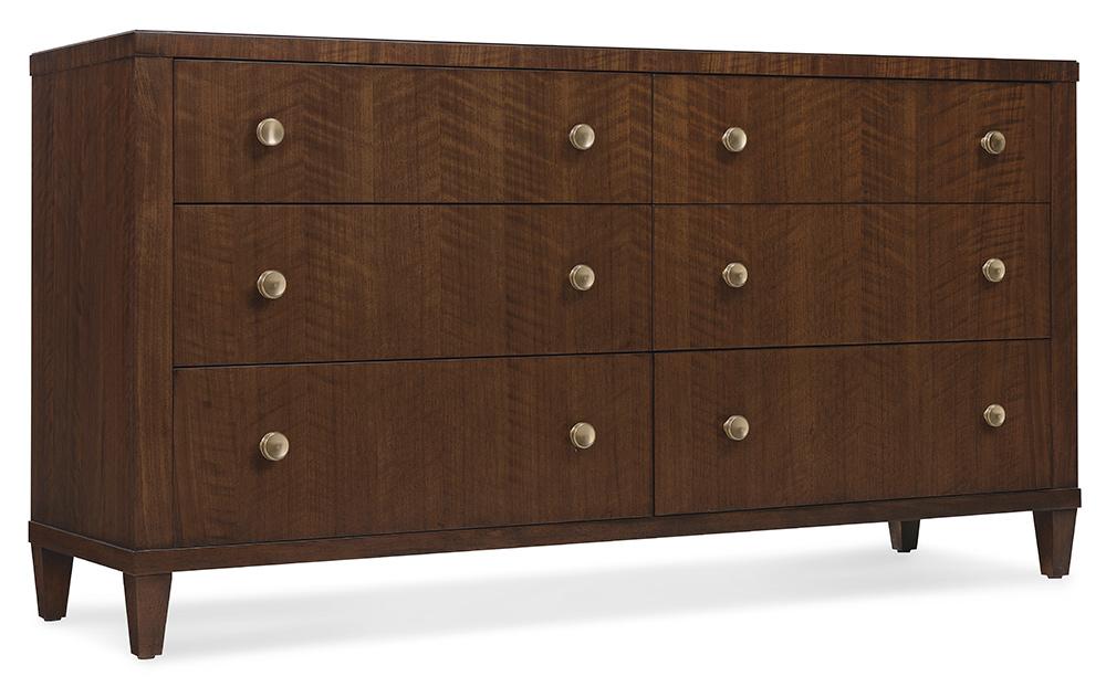 Hooker Furniture - Archives Seven-Drawer Chest in Dark Wood - 6123-90210-89 veiw 2