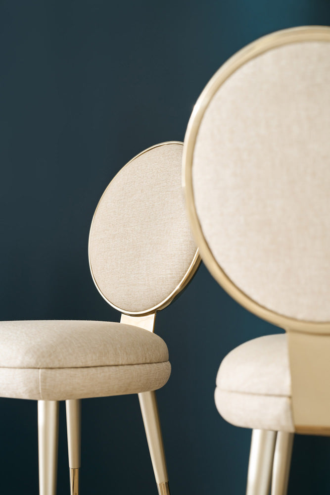 Caracole - Apollo Dining Chair in Sparkling Argent - CLA-024-284