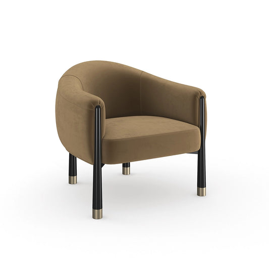 Caracole - Baton Accent Chair in Brown - UPH-024-034-B