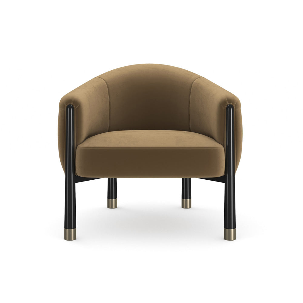 Caracole - Baton Accent Chair in Brown - UPH-024-034-B