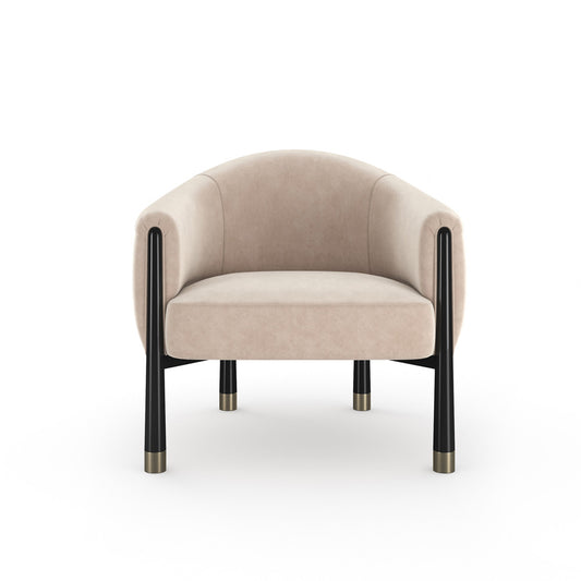 Caracole - Baton Accent Chair in Ivory - UPH-024-034-C