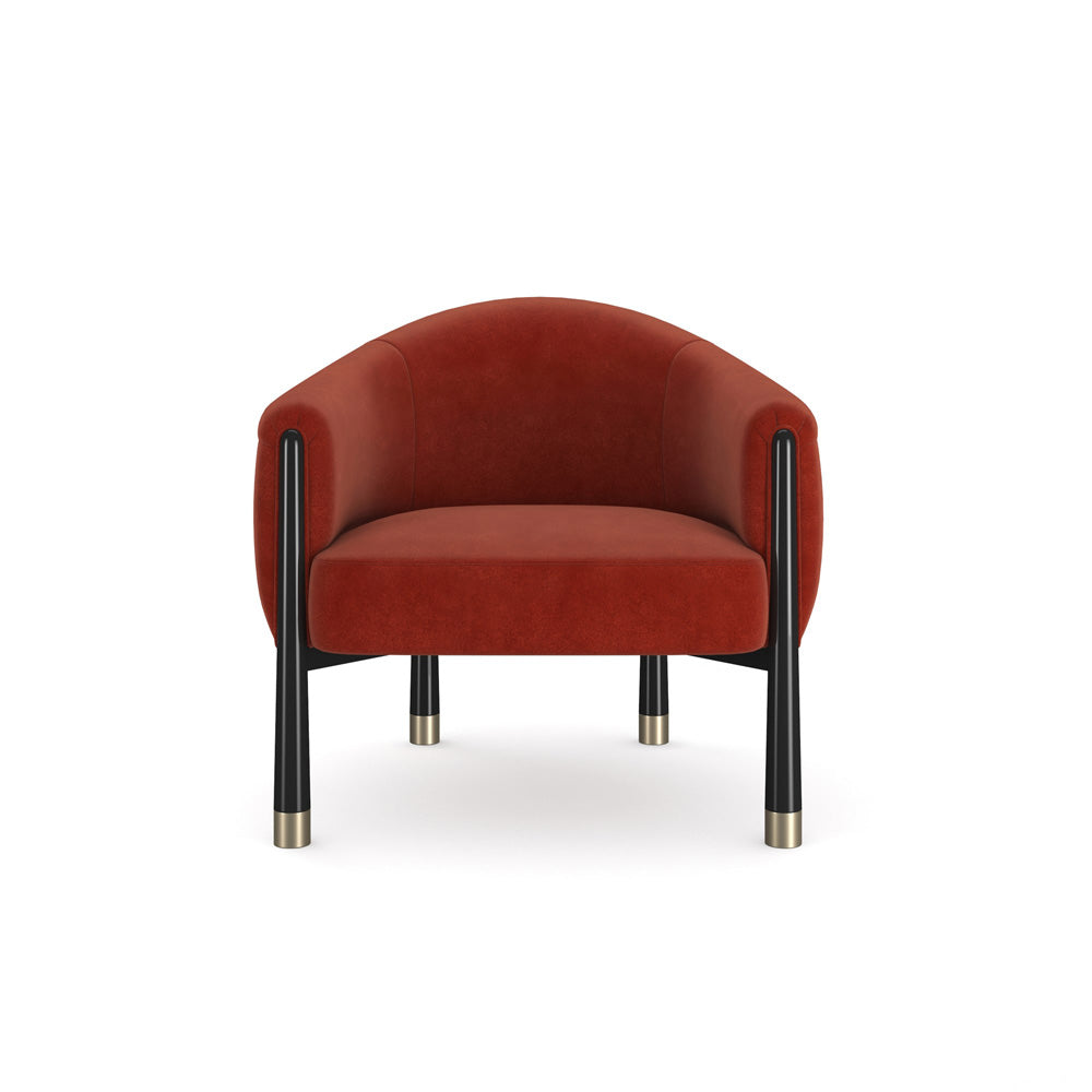 Caracole - Baton Accent Chair in Red - UPH-024-034-A
