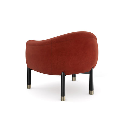 Caracole - Baton Accent Chair in Red - UPH-024-034-A