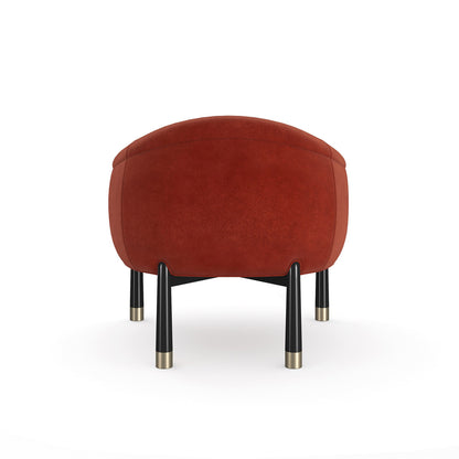 Caracole - Baton Accent Chair in Red - UPH-024-034-A