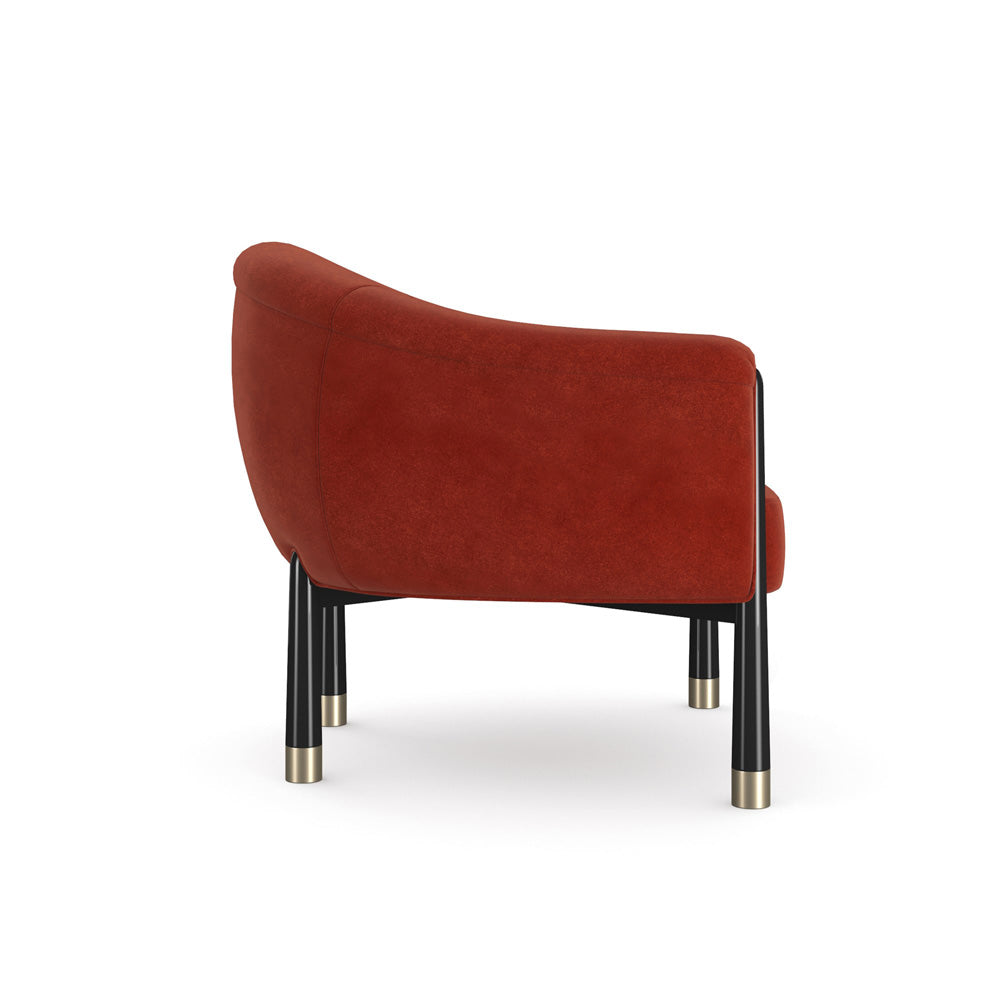 Caracole - Baton Accent Chair in Red - UPH-024-034-A