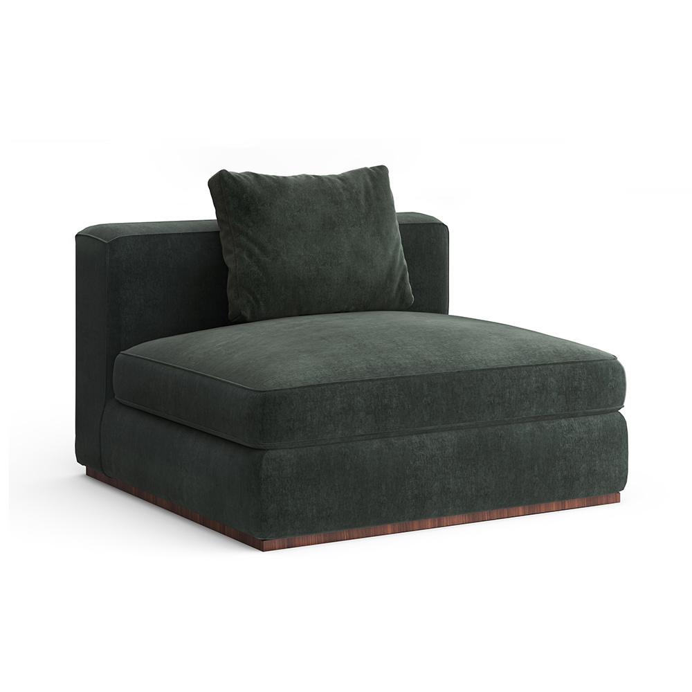 Caracole - Bello Armless Chair in Green - UPH-024-AC1-A veiw 1