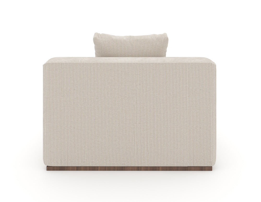 Caracole - Bello Armless Chair in White - UPH-024-AC1-B