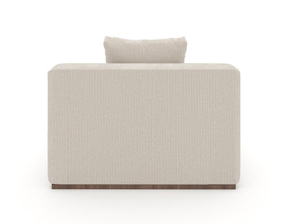 Caracole - Bello Armless Chair in White - UPH-024-AC1-B