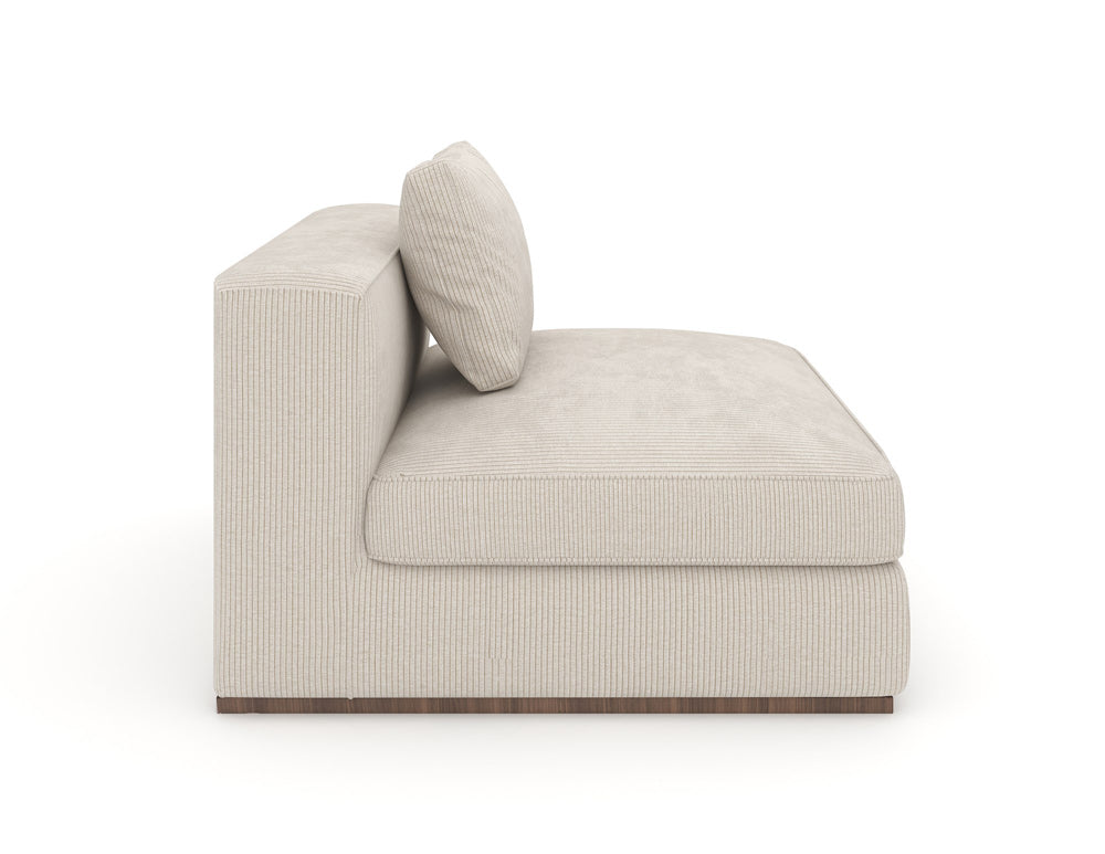 Caracole - Bello Armless Chair in White - UPH-024-AC1-B