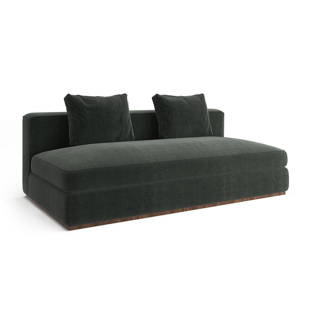 Caracole - Bello Armless Sofa in Green - UPH-024-AS1-A veiw 1