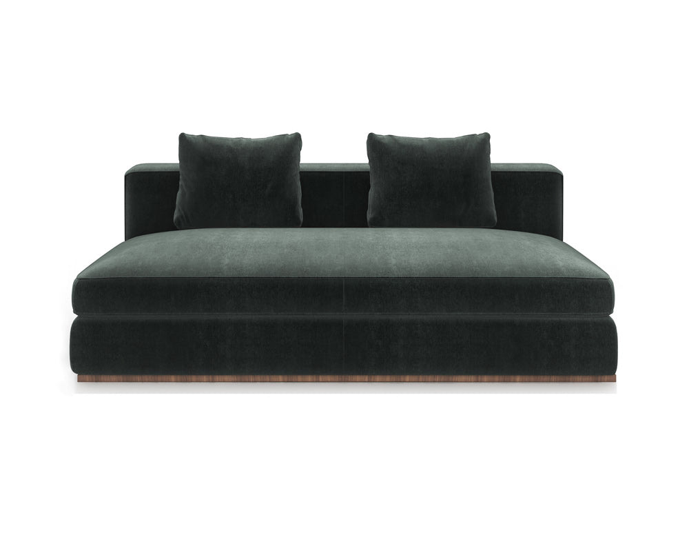 Caracole - Bello Armless Sofa in Green - UPH-024-AS1-A