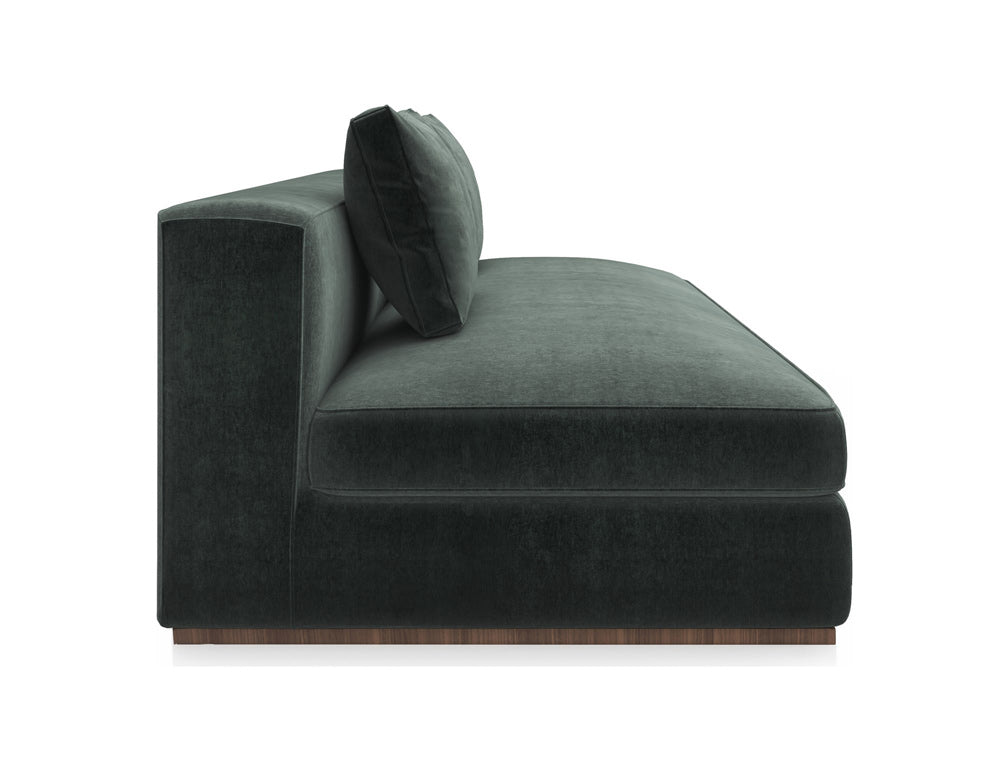 Caracole - Bello Armless Sofa in Green - UPH-024-AS1-A