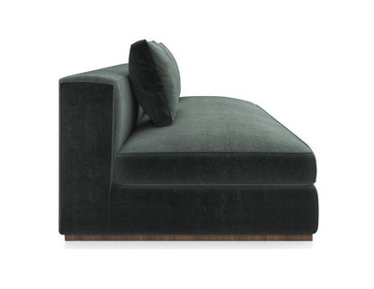 Caracole - Bello Armless Sofa in Green - UPH-024-AS1-A
