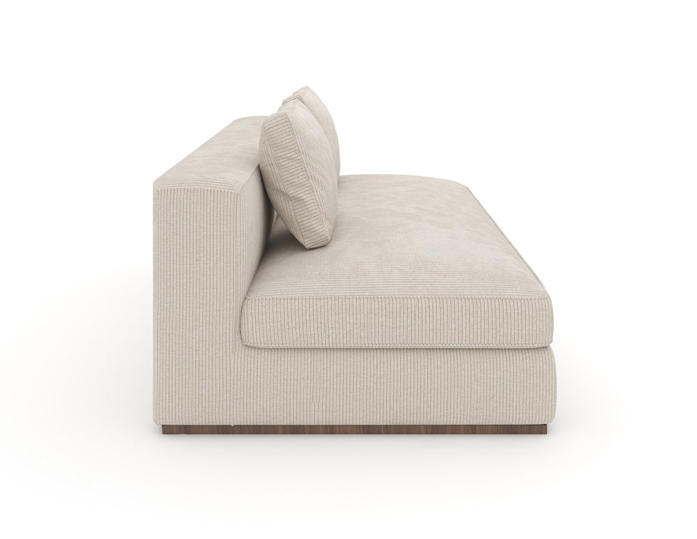 Caracole - Bello Armless Sofa in Green - UPH-024-AS1-A