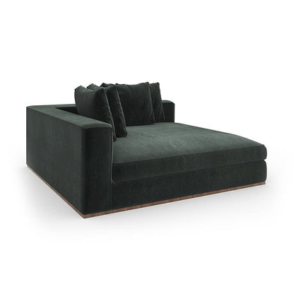 Caracole - Bello Corner Laf Chaise in Green - UPH-024-CHL1-A veiw 1