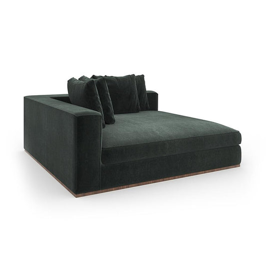 Caracole - Bello Corner Laf Chaise in Green - UPH-024-CHL1-A veiw 1