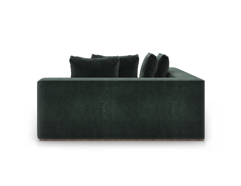 Caracole - Bello Corner Laf Chaise in Green - UPH-024-CHL1-A