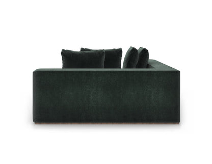 Caracole - Bello Corner Laf Chaise in Green - UPH-024-CHL1-A