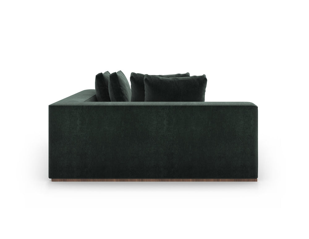 Caracole - Bello Corner Laf Chaise in Green - UPH-024-CHL1-A
