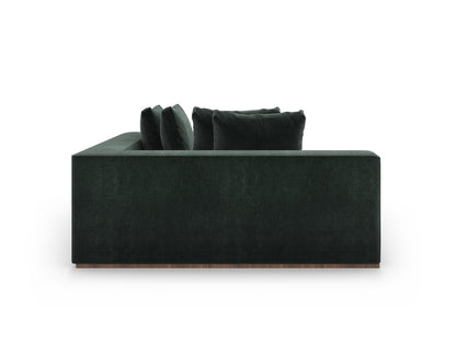 Caracole - Bello Corner Laf Chaise in Green - UPH-024-CHL1-A
