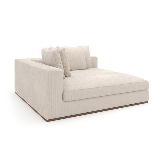 Caracole - Bello Corner Laf Chaise in White - UPH-024-CHL1-B veiw 1