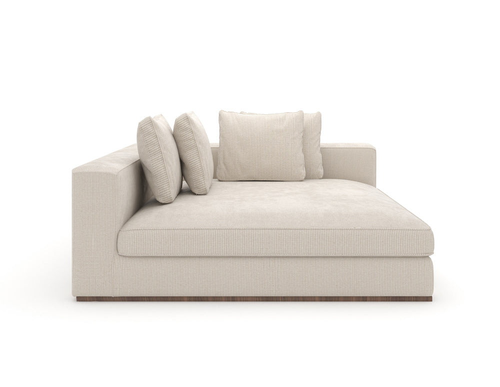 Caracole - Bello Corner Laf Chaise in Green - UPH-024-CHL1-A