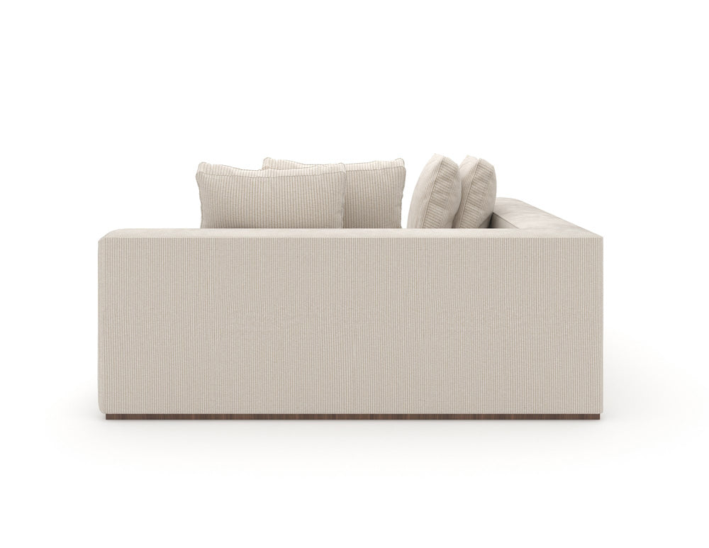 Caracole - Bello Corner Laf Chaise in Green - UPH-024-CHL1-A